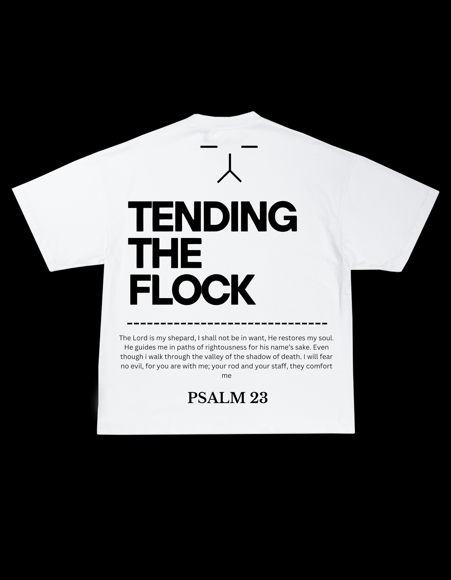 "Psalm 23" Short Sleeved Tshirt