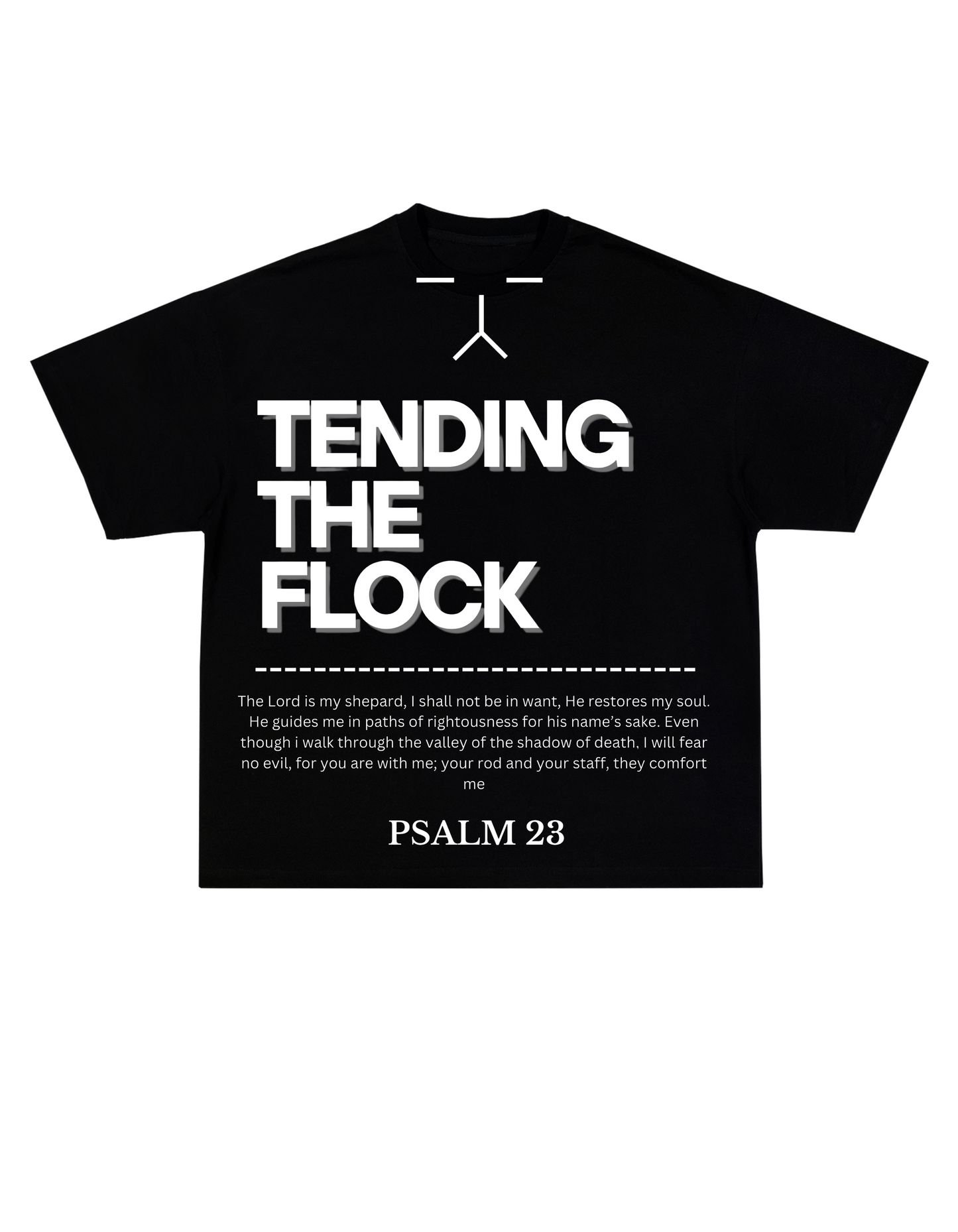 "Psalm 23" Short Sleeved Tshirt